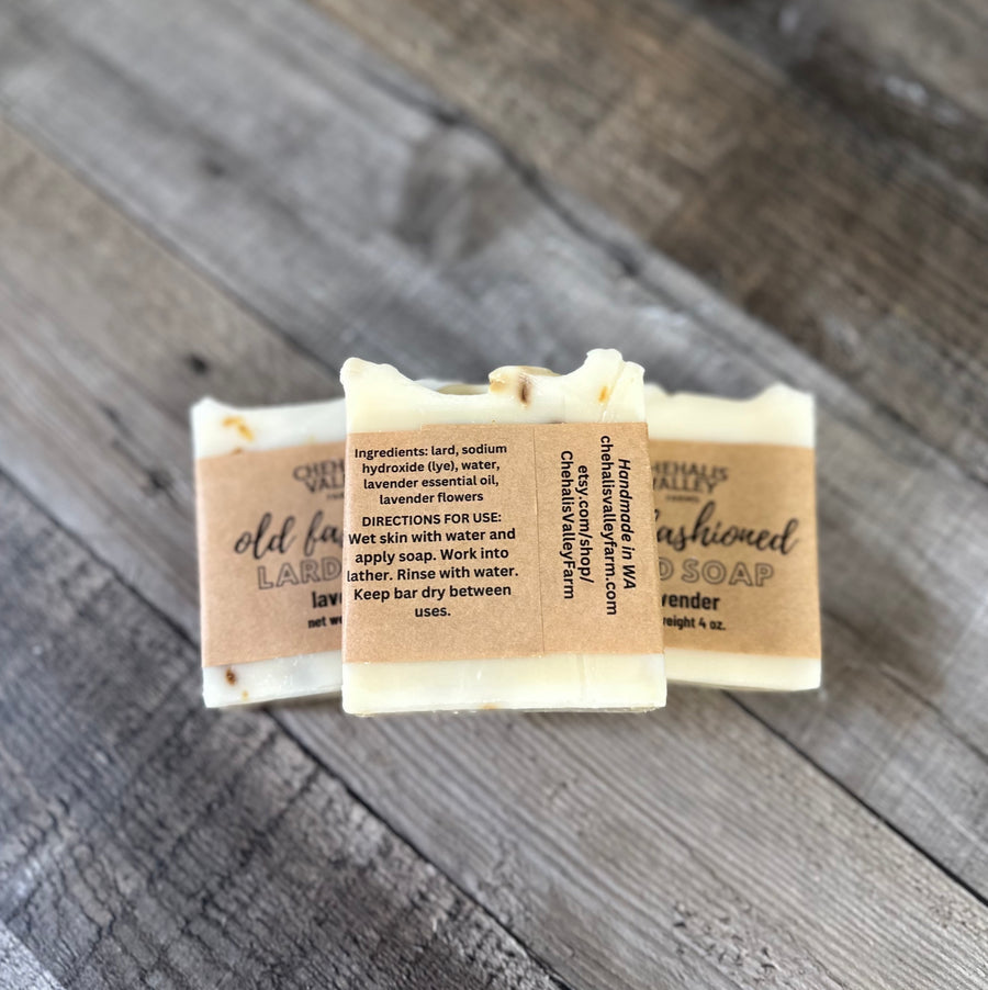 Old Fashioned Lard Soap - Lavender