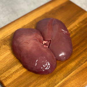 Forest pasture raised pork kidneys organ offal