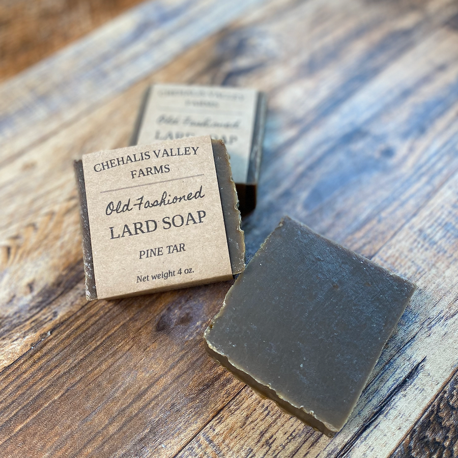 Old Fashioned Lard Soap - Pine Tar – Chehalis Valley Farm